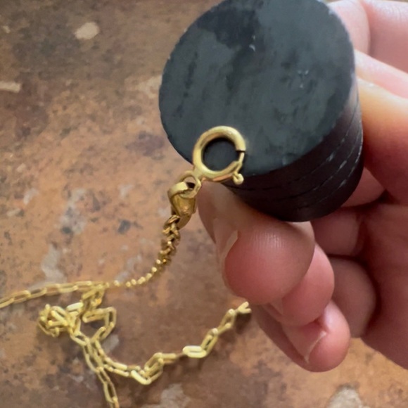 🚫SOLD🚫 REAL Saudi 18K Gold Paperclip Necklace 19.5” - Picture 6 of 7